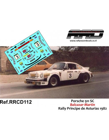 Porsche 911 SC Balcazar-Martin Rally Principe de Asturias 1982