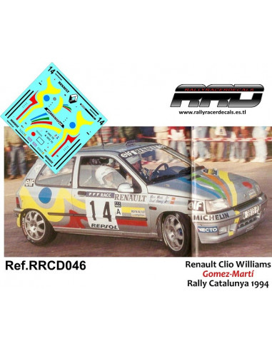 Renault Clio Williams Gomez-Marti Rally Catalunya 1994