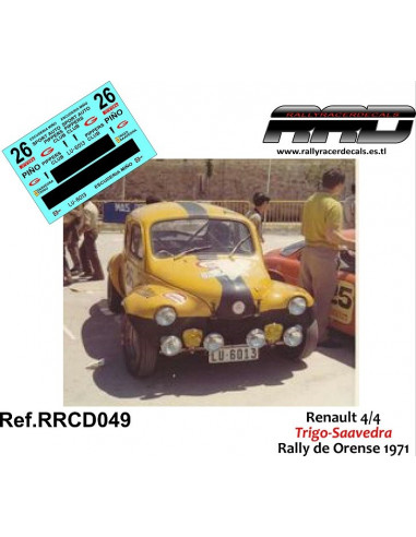 Renault 4-4 Trigo-Saavedra Rally Orense 1971