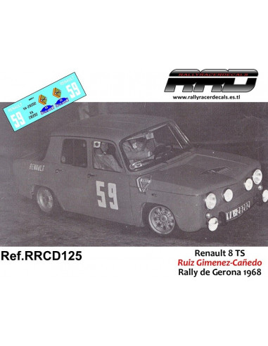 Renault 8 Ruiz Gimenez-Cañedo Rally de Gerona 1968