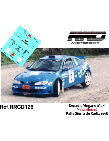 Renault Maxi Megane Villar-Garret Rally Sierra de Cadiz 1998