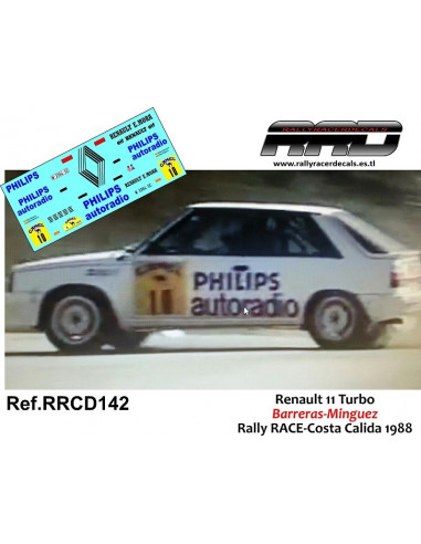 Renault 11 Turbo Barreras-Minguez Rally RACE-Costa Calida 1988