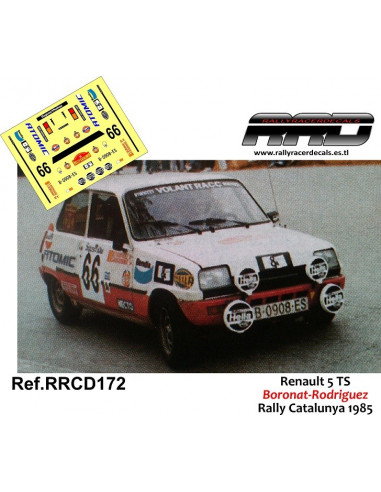 Renault 5 TS Boronat-Rodriguez Rally Catalunya 1985