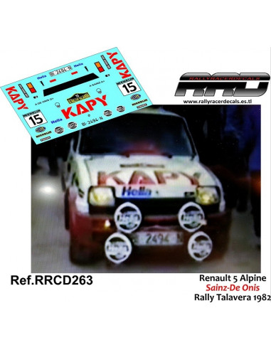 Renault 5 Copa Sainz-De Onis Rally Talavera 1982
