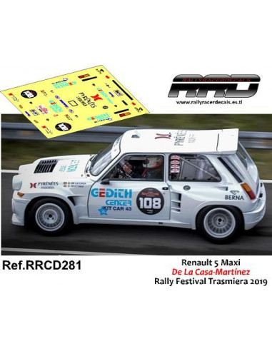 Renault 5 Maxi De La Casa-Martinez Rally Festival Trasmiera 2019
