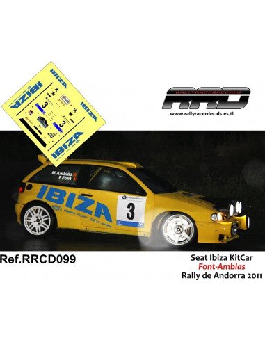 Seat Ibiza KitCar Font-Amblas Rally Andorra 2011