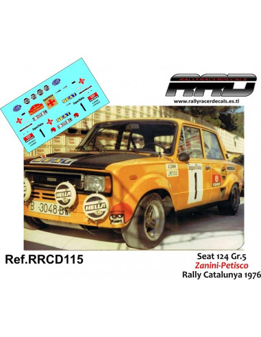 Seat 124 Zanini-Petisco Rally Catalunya 1976