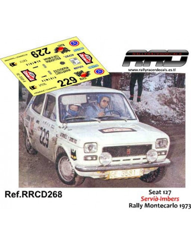 Seat 127 Servia-Imbers Rally Montecarlo 1973
