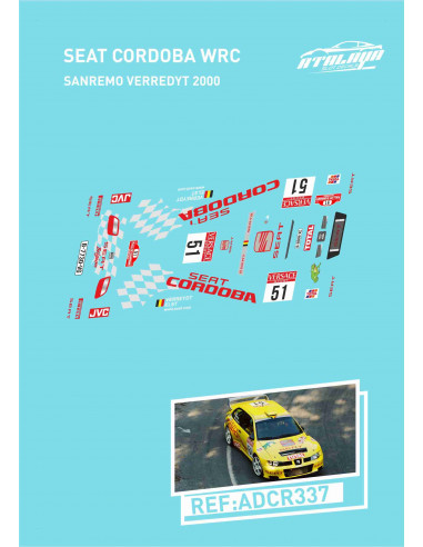Seat Cordoba WRC Sanremo Verredyt 2000