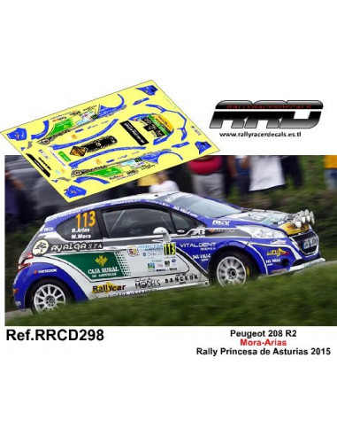 Peugeot 208 R2 Mora-Arias Rally Princesa de Asturias 2015