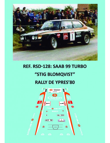 Saab 99 Turbo - Stig Blomqvist - Rally Ypres 1980
