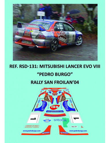 Mitsubishi Lancer EvoVIII - Pedro Burgo - Rally San Froilán 2004