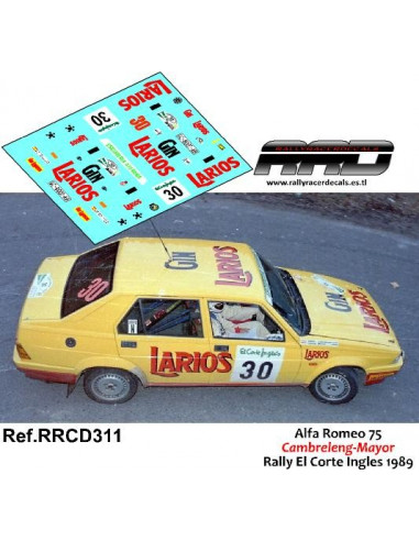 Alfa 75 Turbo Cambreleng-Mayor Rally El Corte Ingles 1989
