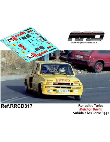 Renault 5 Turbo Melchor Davila Subida a los Loros 1991