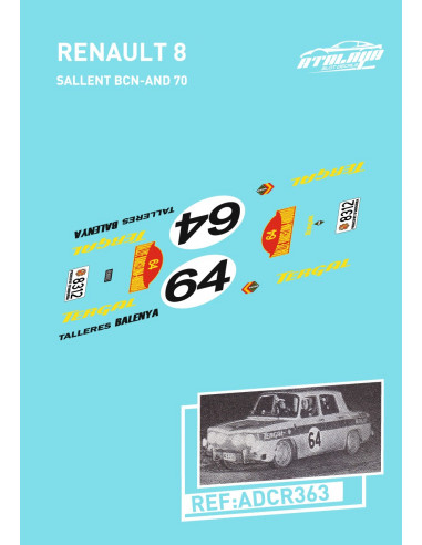 Renault 8 Sallent BCN-AND 70