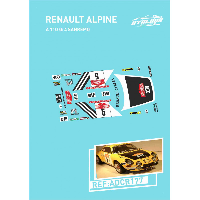 Renault Alpine A110 gr4 Sanremo