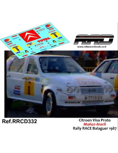 Citroen Visa 4x4 Muñoz-Aracil Rally RACE Balaguer 1987