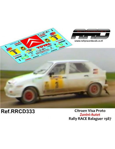 Citroen Visa 4x4 Zanini-Autet Rally RACE Balaguer 1987