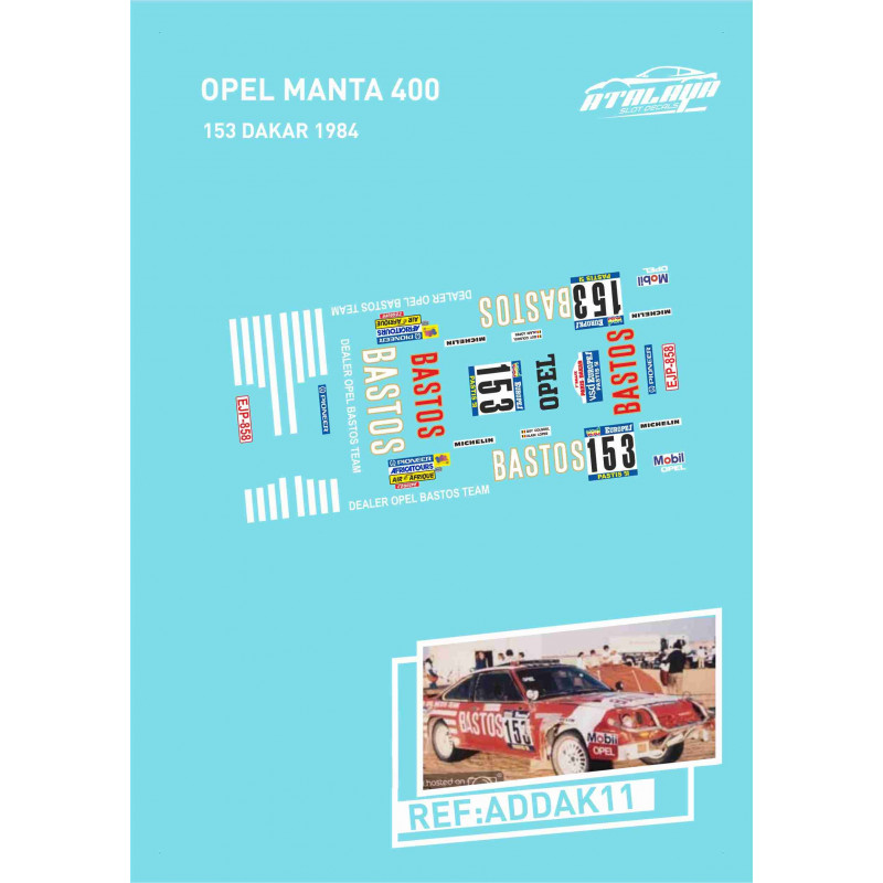 Opel Manta 400 153 Dakar 1984