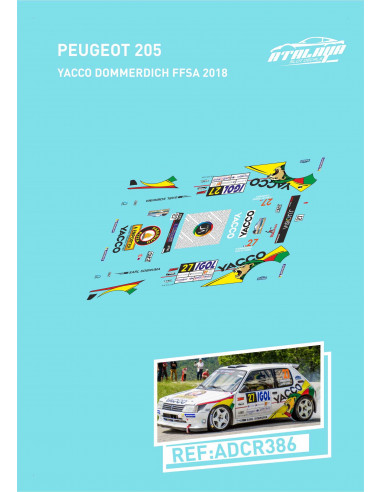 Peugeot 205 Yacco Dommerdich FFSA 2018
