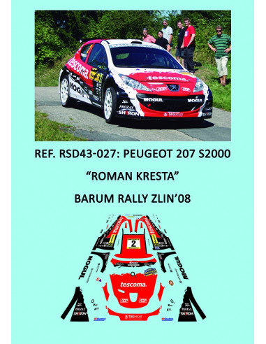 Peugeot 207 S2000 - Roman Kresta -Barum Rally Zlin 2008