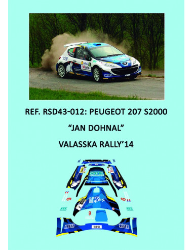 Peugeot 207 S2000 - Jan Dohnal - Valasska Rally 2014