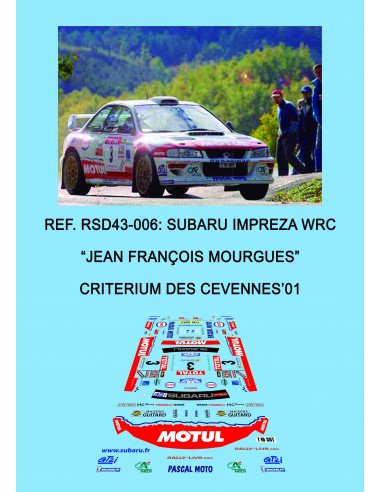 Subaru Impreza WRC - Jean Francois Mourgues - Criterium des Cevennes 2001