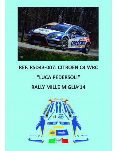 Citroen C4 WRC - Luca Pedersoli - Rally Mille Miglia 2014