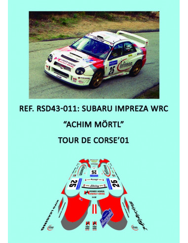 Subaru Impreza WRC - Achim Mortl - Tour de Corse 2001