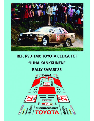 Toyota Celica TwimCam Turbo - Juha Kankkunen - Rally Safari 1985