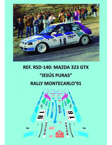 Mazda 323 GTX - Jesús Puras - Rally Montecarlo 1991
