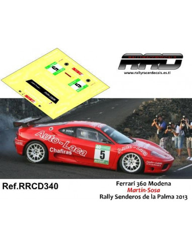Ferrari 360 Martin-Sosa Rally Senderos La Palma 2013