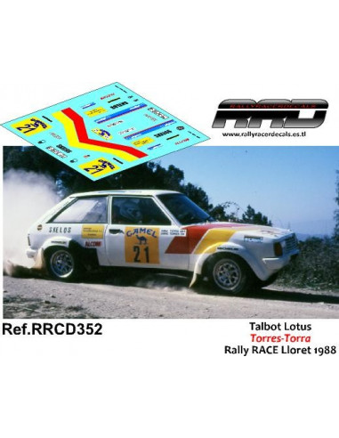 Talbot Lotus Torres-Torra Rally RACE Lloret 1988