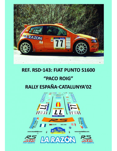 Fiat Punto S1600 - Paco Roig - Rally España-Catalunya 2002