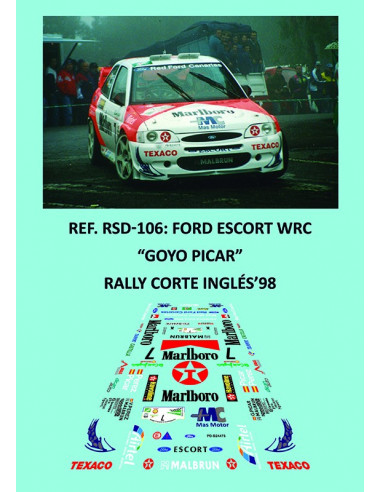 Ford Escort WRC - Goyo Picar - Rally Corte Inglés 1998