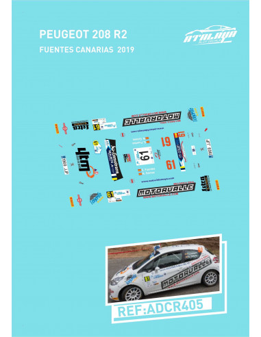 Peugeot 208 R2 Fuentes Canarias 2019