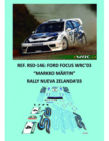 Ford Focus WRC'03 - Markko Märtin - Rally Nueva Zelanda 2003