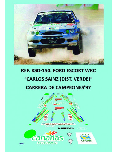 Ford Escort WRC - Carlos Sainz (Dist. Verde)- Carrera de Campeones 1997