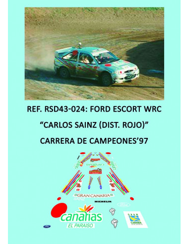 Ford Escort WRC - Carlos Sainz (Dist. Rojo) - Carrera de Campeones 1997