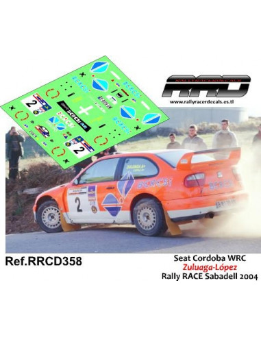 Seat Cordoba WRC Zuluaga-Lopez Rally RACE Sabadell 2004