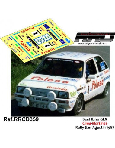 Seat Ibiza GLX Cima-Martinez Rally San Agustin 1987