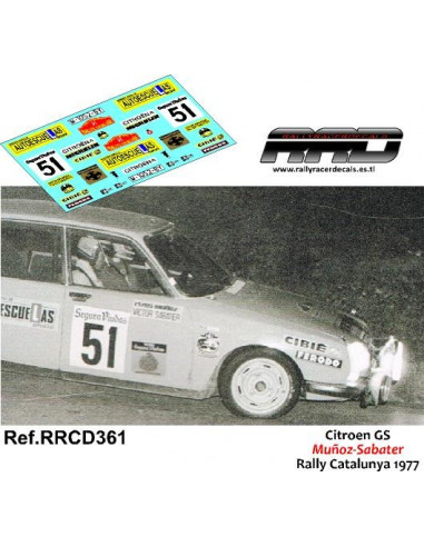 Citroen GS Muñoz-Sabater Rally Catalunya 1977