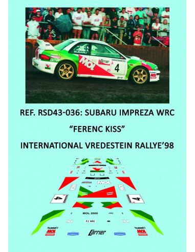 Subaru Impreza WRC - Ferenc Kiss - Int. Vredestein Rallye'98