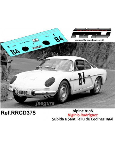 Alpine Seat Proto; De Cos-Salas; Rally de España 1970