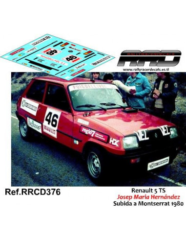 Renault 5 TS Josep Maria Hernandez Subida a Montserrat 1980