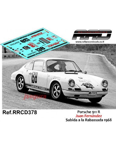 Porsche 911 R Juan Fernandez Subida a la Rabassada 1968
