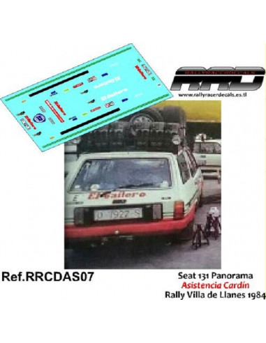 Seat 131 Panorama Asistencia Cardin Rally Villa de Llanes 1984