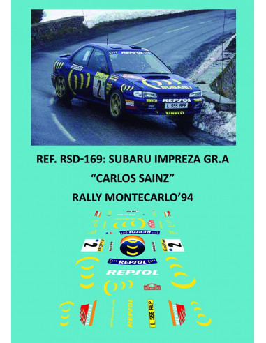 Subaru Impreza Gr.A - Carlos Sainz - Rally de Montecarlo 1994