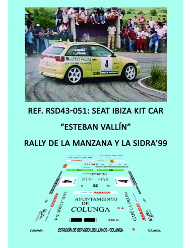 Seat Ibiza Kit Car - Esteban Vallín - Rally de la Manzana y la Sidra 1999