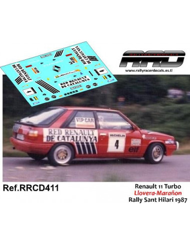 Renault 11 Turbo Llovera-Marañon Rally Sant Hilari 1987
